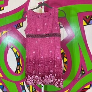 Basic Editions, Pink Floral Dress Girls size 14. In excellent condition!